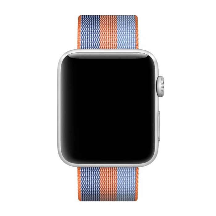 Siksniņa APPLE WOVEN NYLON APPLE WATCH MPW22ZM/A 42MM / 44MM / 45MM / 49MM oranžs ORIĢINĀLAIS IEPAKOJUMS