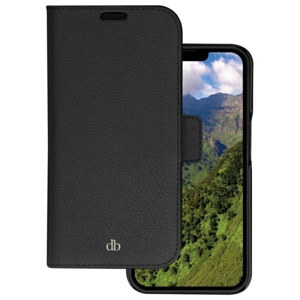 Maciņš dbramante 1928 New York 2w1 Wallet iPhone 14 melns