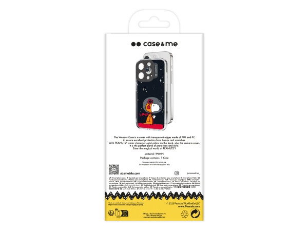 SBS ar zemesriekstu rakstu maciņš ar kameras aizsardzību priekš iPhone 15 Pro Max