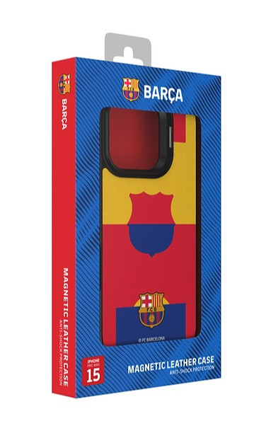 FC Barcelona Case iPhone 15 Pro Max Magnētiskais maciņš MagSafe OCFCBMCIP15PMMF MF