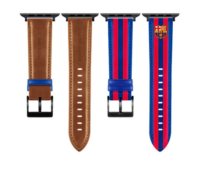 FC Barcelona Apple Watch Band Īsta āda 49" OCFCBAWBBG49 BG