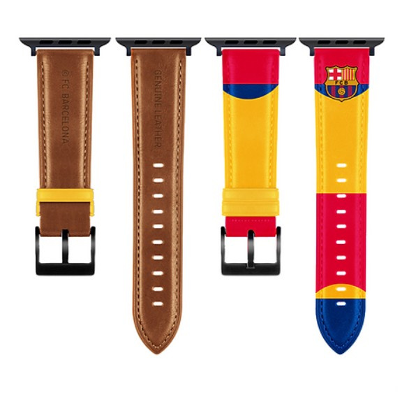 FC Barcelona Apple Watch Band Īsta āda 44/45" OCFCBAWBMF45 MF