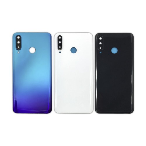 Aizmugurējais vāciņš Saderīgs ar Huawei P30 Lite / Balts Pearl / 48MP version / Ar camera lens HQ