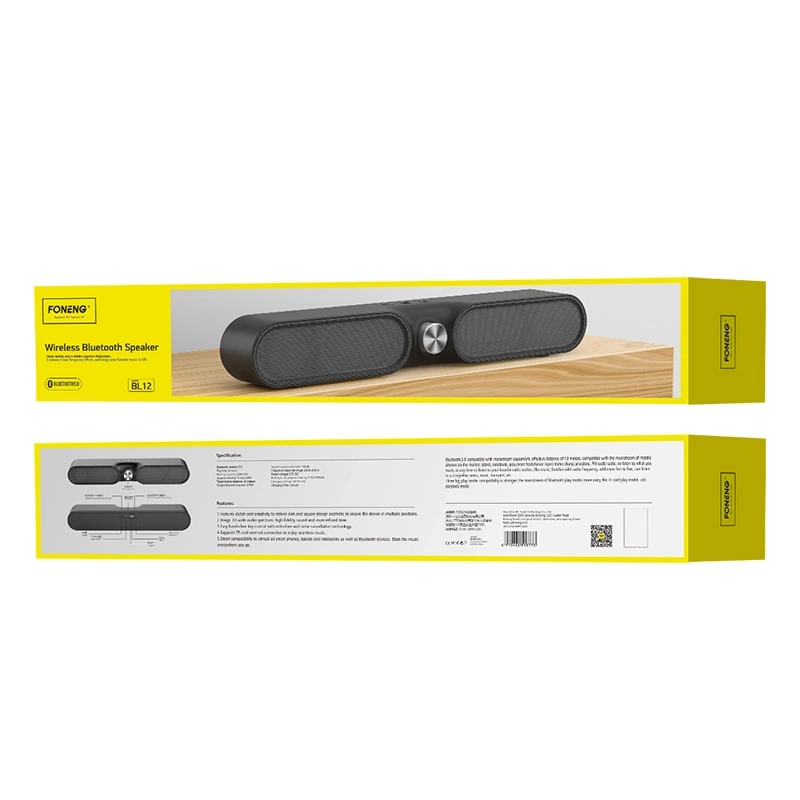 FONENG Bluetooth skaļrunis BL12 melns