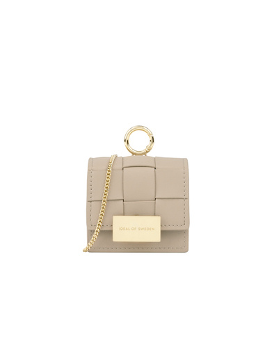 Ideal of Sweden Braided Mini AirPods somiņa Light Camel