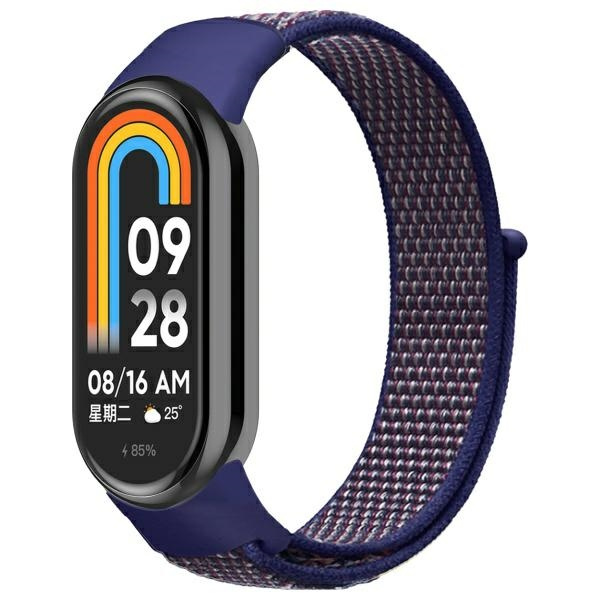 Beline siksniņa Mi Band 9/8 NylonLoop tumši zils