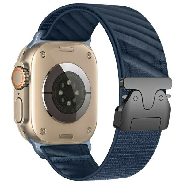 Beline siksniņa Apple Watch Oblique 42/44/45/49mm tumši zils