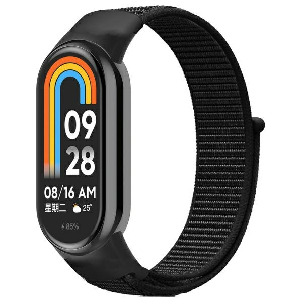 Beline siksniņa Mi Band 9/8 NylonLoop melns