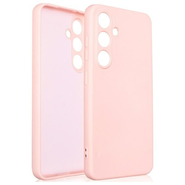 Beline silikona maciņš Samsung S25 rozā zelta