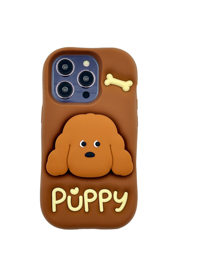 Maciņš 3D PUPPY AR STATĪVU IPHONE 16 PRO