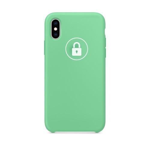 Phone Maciņš "Silicone Maciņš" priekš iPhone X (XS) / Spearmint / in package