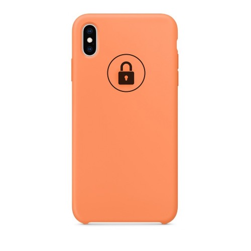 Phone Maciņš "Silicone Maciņš" priekš iPhone X (XS) / Papaya / in package