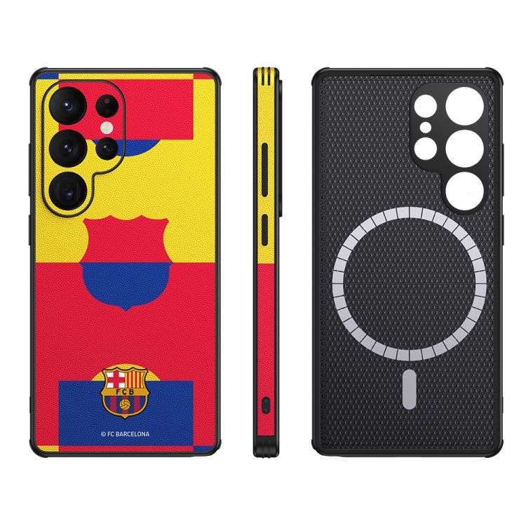FC Barcelona maciņš Samsung Galaxy S25 Ultra magnētiskais maciņš MagSafe OCFCBMCS25UMF MF