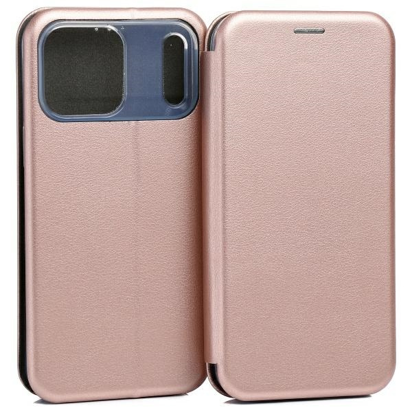 Beline Book Magnetic maciņš iPhone 17 Pro Max rozā zelta