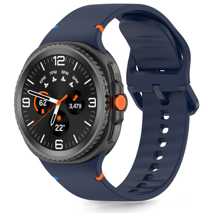 TECH-PROTECT SILICONE SAMSUNG GALAXY WATCH 8 / CLASSIC (40 / 44 / 46 MM) VĒTRAS ZILS