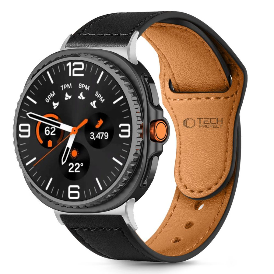 TECH-PROTECT LEATHERFIT SAMSUNG GALAXY WATCH 8 / CLASSIC (40 / 44 / 46 MM) MELNS