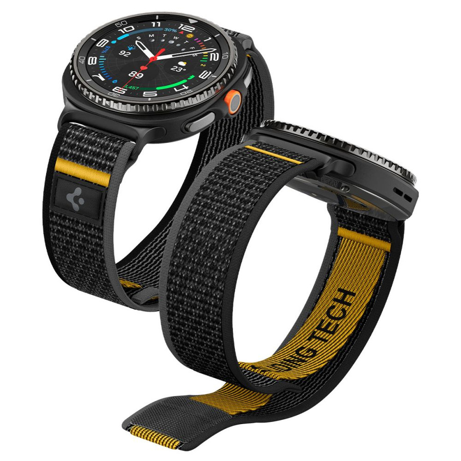 SPIGEN ATHLEX AIR SAMSUNG GALAXY WATCH 8 / CLASSIC (40 / 44 / 46 MM) AKTĪVS MELNS