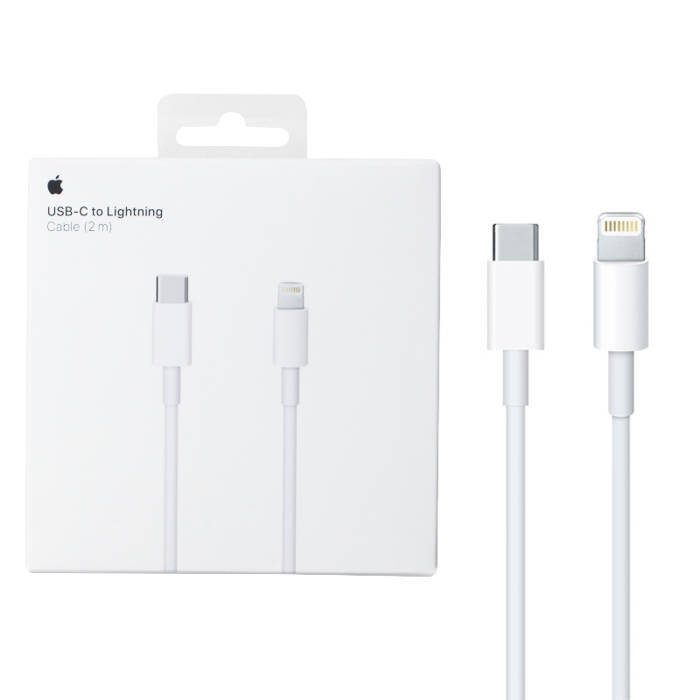 APPLE KABELIS A2441 MW2R3ZM/A USB-C UZ LIGHTNING 2M ORIĢINĀLĀ PLOMBA