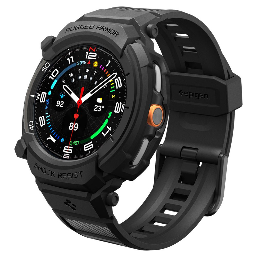 SPIGEN RUGGED ARMOR "PRO" SAMSUNG GALAXY WATCH 8 CLASSIC (46 MM) matēts melns