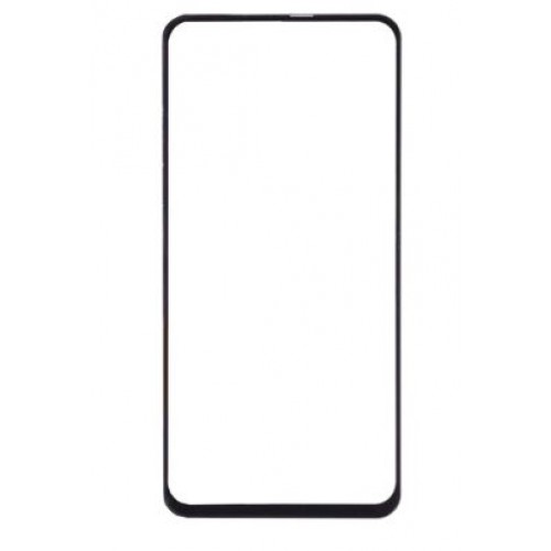 Outer Screen Glass Saderīgs ar Samsung A606 A60 2019 Melns HQ