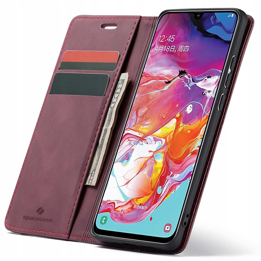 Spacecase maka maciņš Galaxy A70 sarkans