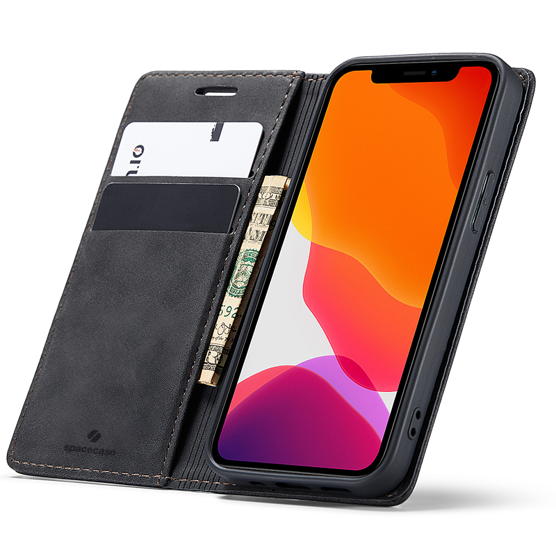 Spacecase maka maciņš iPhone 12 Mini  melns