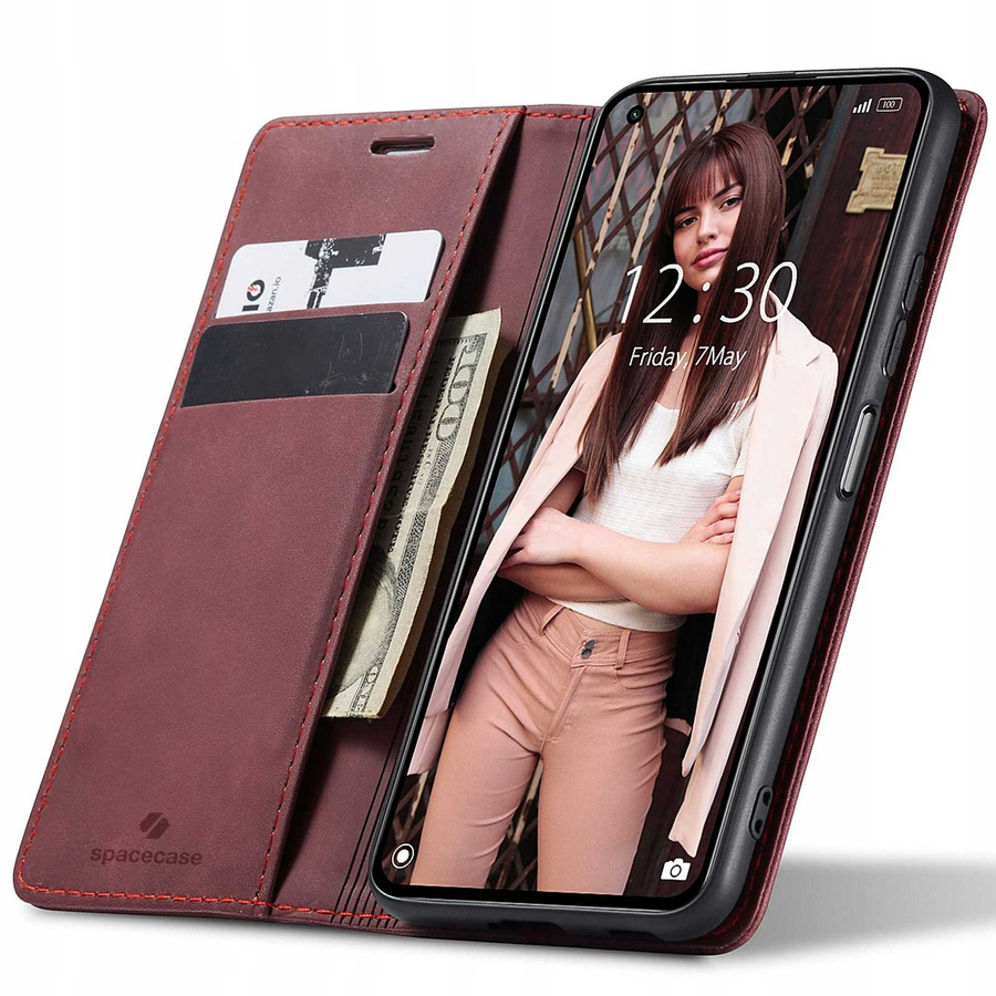 Spacecase maka maciņš Mi 10T Lite sarkans