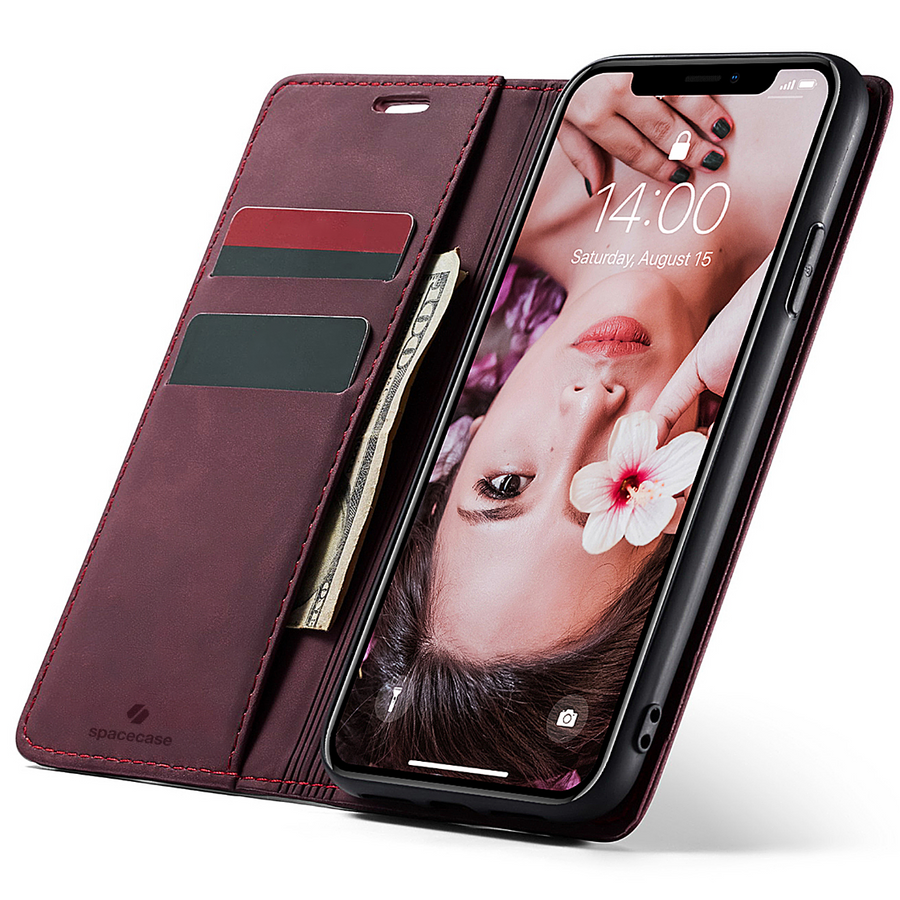 Spacecase maka maciņš iPhone Xr sarkans