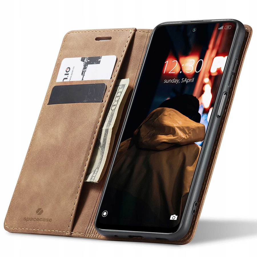 Spacecase maka maciņš Redmi Note 11/11s  gaiši brūns