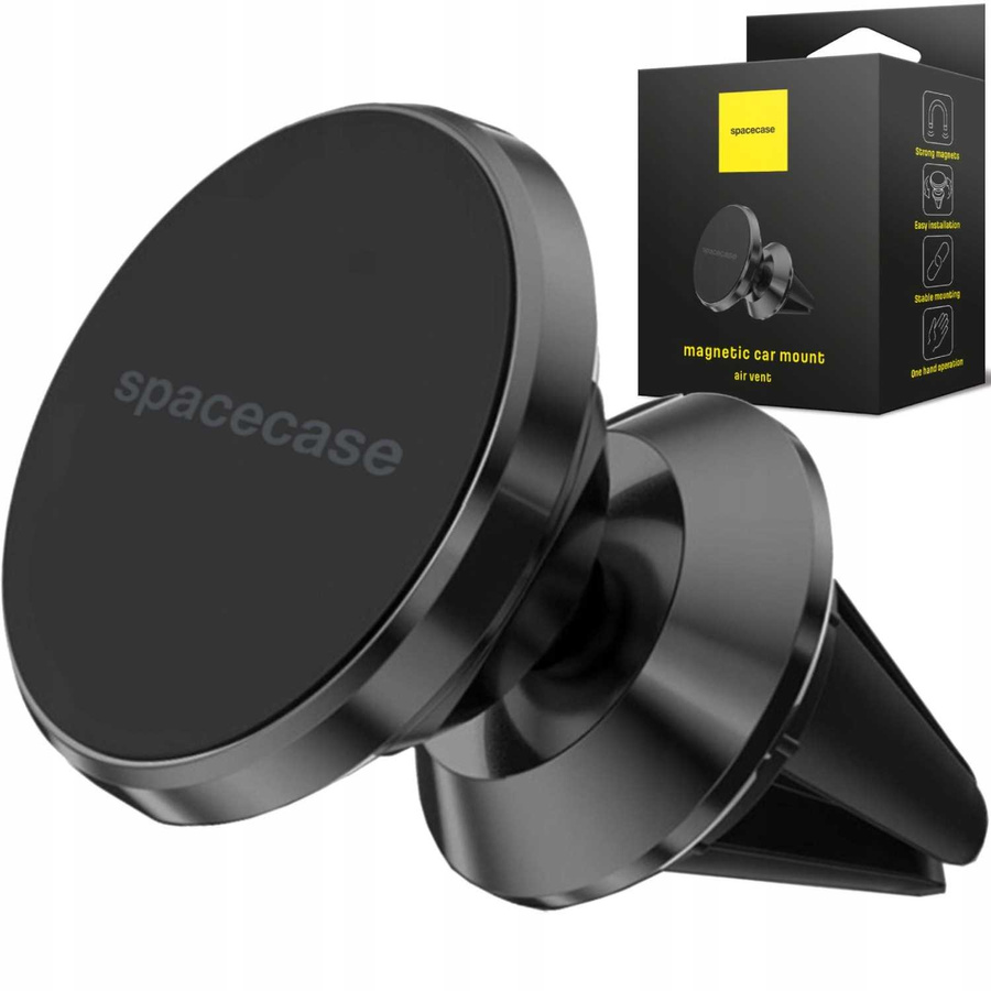 Spacecase automašīnas turētājs Car Holder SC02 Air Vent Magnetic melns