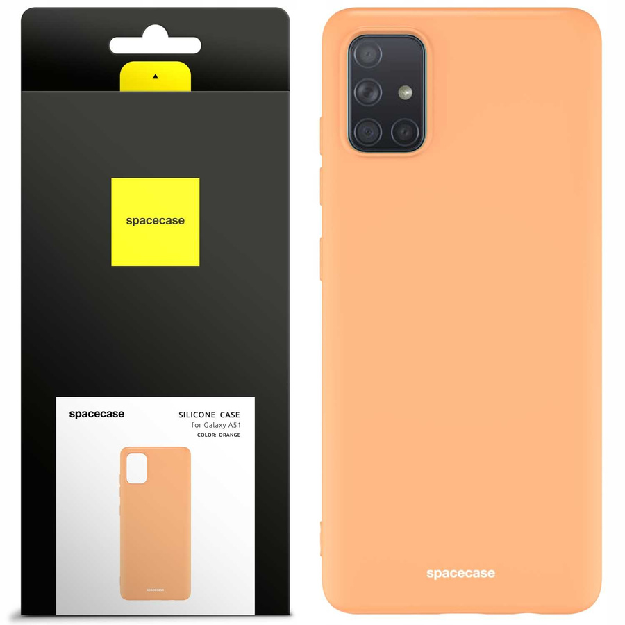 Spacecase silikona maciņš Galaxy A51 oranžs