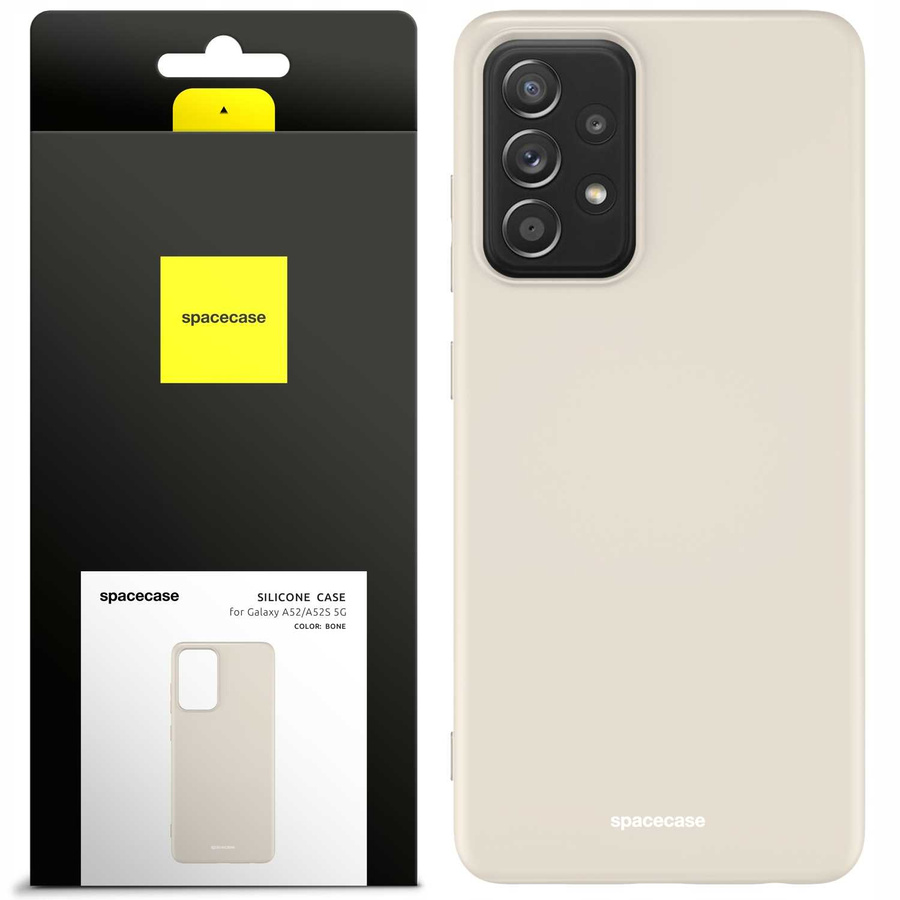 Spacecase Silikona maciņš Galaxy A52/A52s kaula krāsas