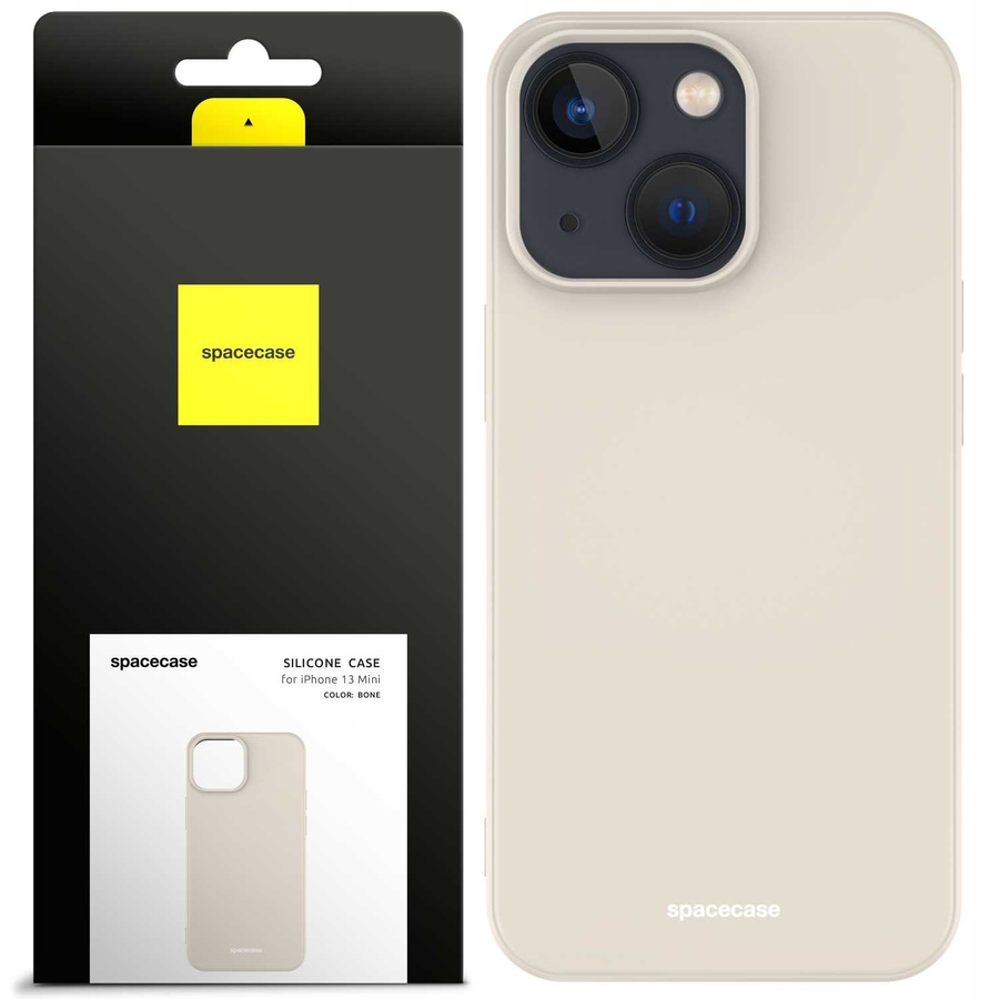 Spacecase silikona maciņš iPhone 13 Mini kaula krāsas