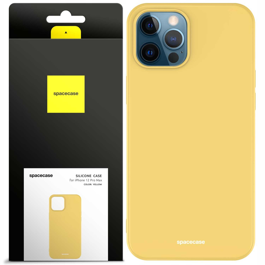 Spacecase silikona maciņš iPhone 12 Pro Max dzeltens