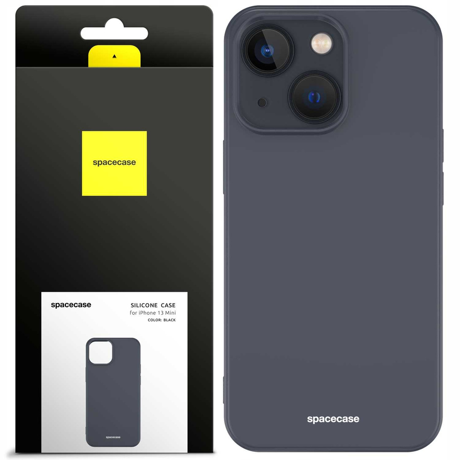 Spacecase silikona maciņš iPhone 13 Mini melns