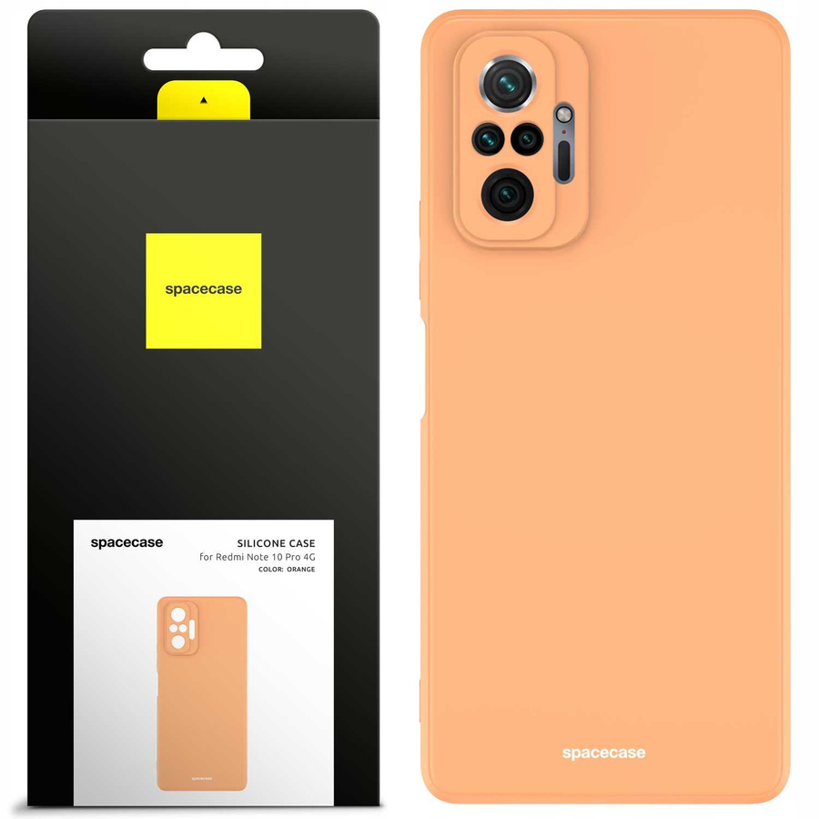 Spacecase silikona maciņš Redmi Note 10 Pro oranžs