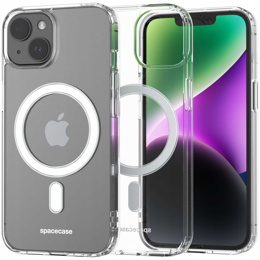 Spacecase caurspīdīgs maciņš Clear Mag iPhone 14 Plus