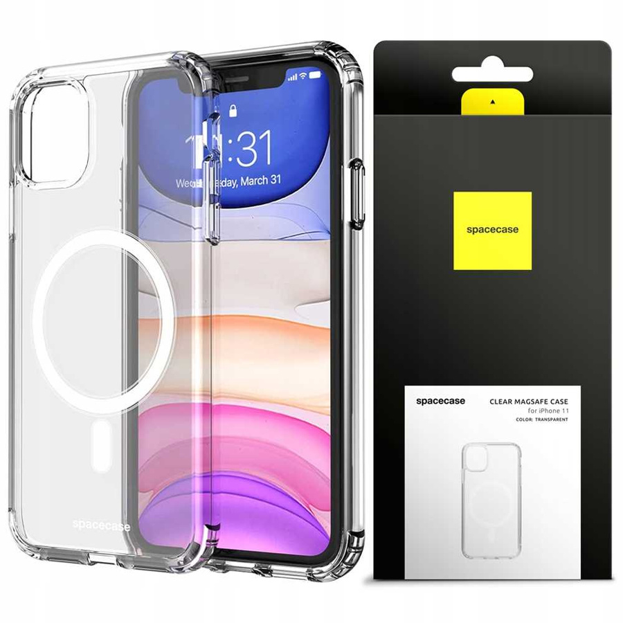 Spacecase caurspīdīgs maciņš Clear Mag iPhone 11