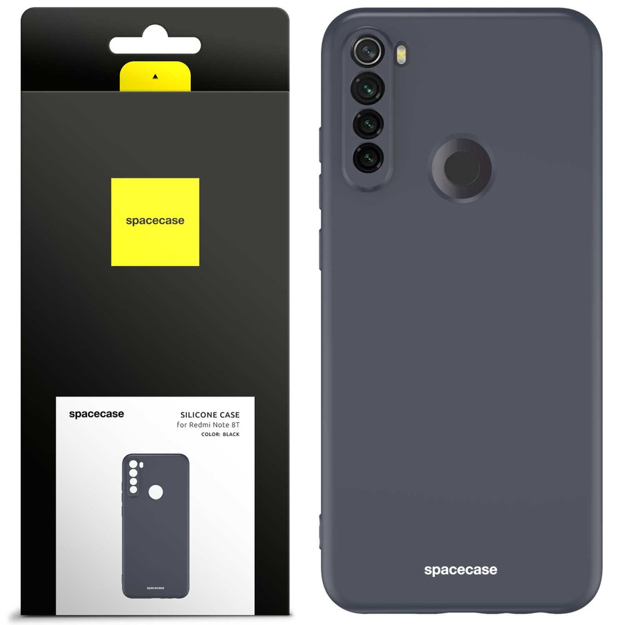 Spacecase silikona maciņš Redmi Note 8T melns