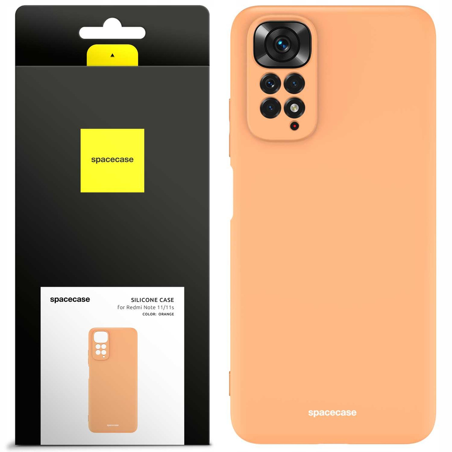 Spacecase silikona maciņš Redmi Note 11/11s oranžs