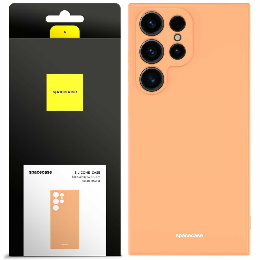Spacecase silikona maciņš Galaxy S23 Ultra oranžs