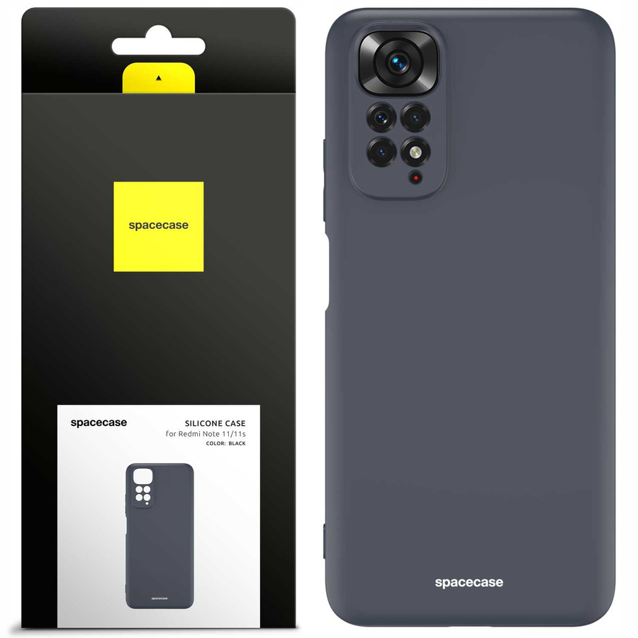 Spacecase silikona maciņš Redmi Note 11/11s melns