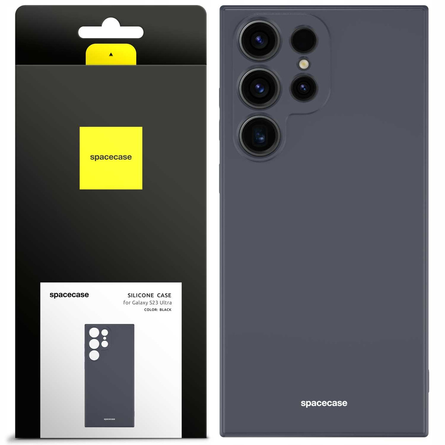 Spacecase silikona maciņš Galaxy S23 Ultra melns
