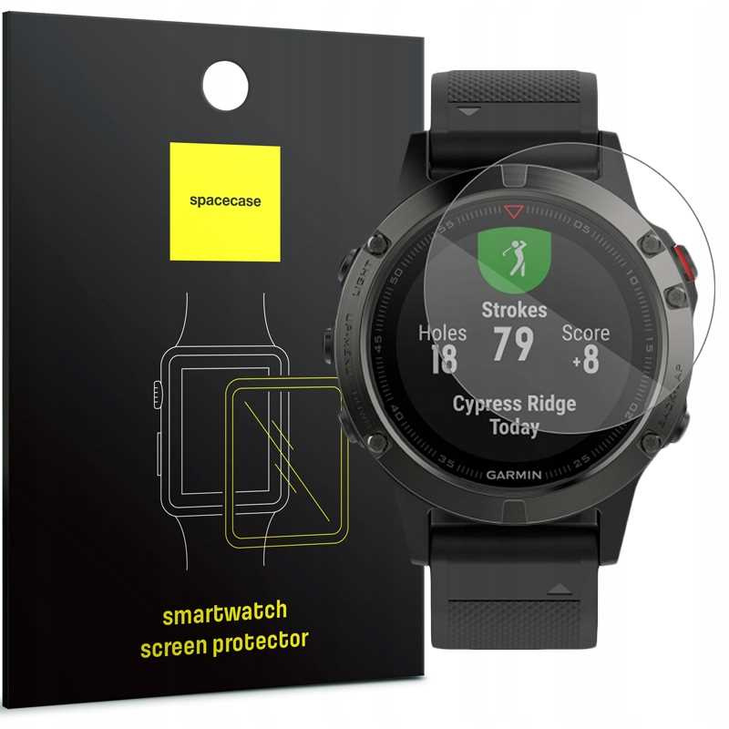 Spacecase Rūdīts stikls SW Glass 2.5D Garmin Fenix 5