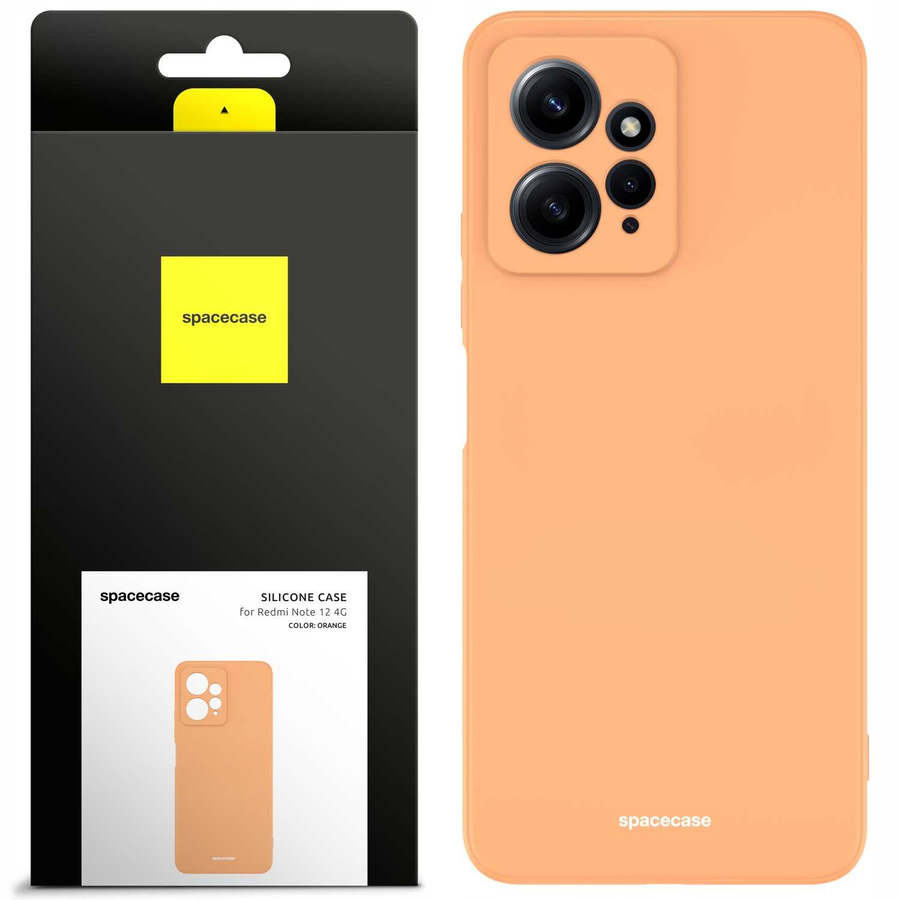 Spacecase Silikona maciņš Redmi Note 12 4G oranžs