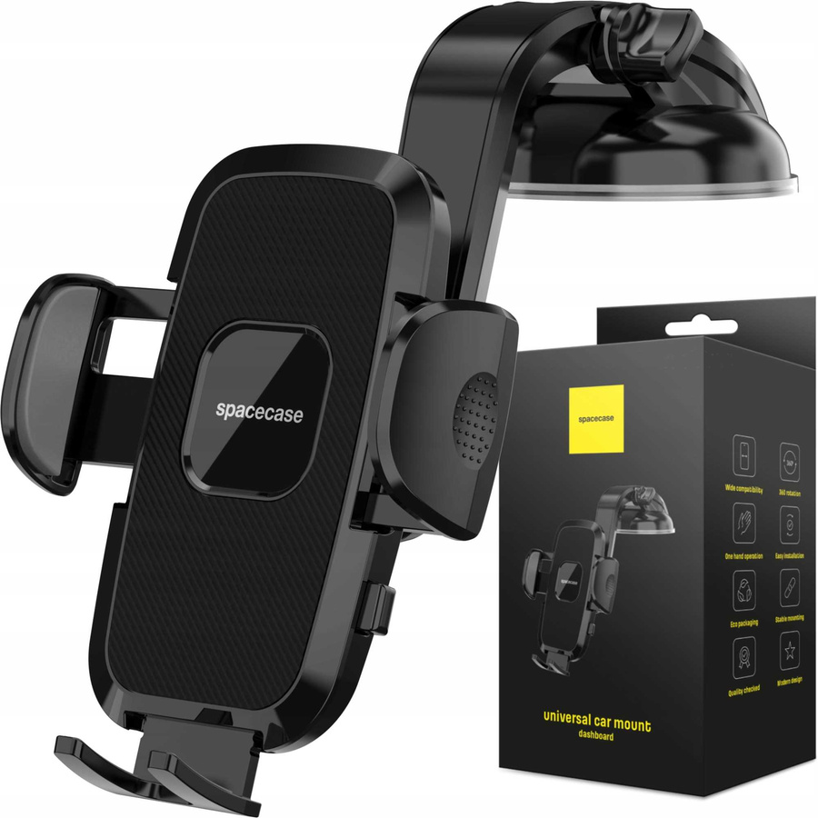 Spacecase Auto turētājs SC18 Universal Dash melns