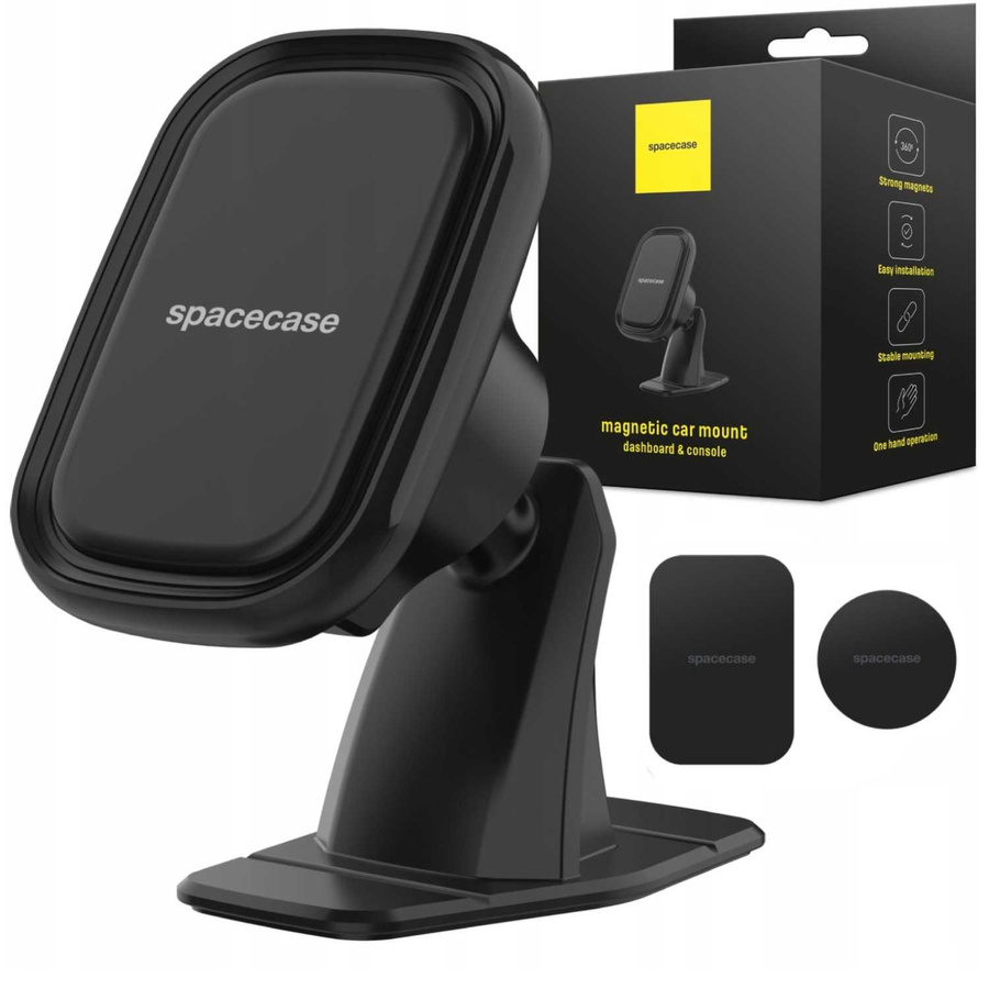 Spacecase Auto turētājs SC09 Dash/Console Magnetic melns