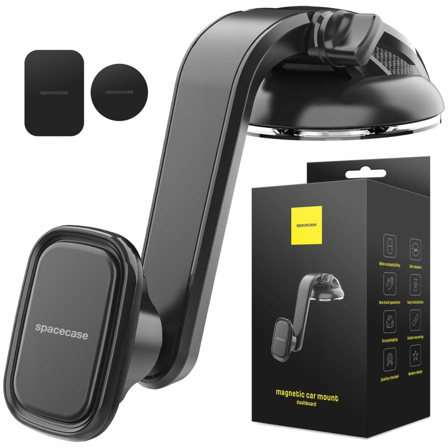 Spacecase Auto turētājs SC11 Dash Magnetic melns