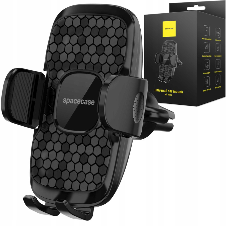 Spacecase Auto turētājs SC12 Ghost Air Vent melns