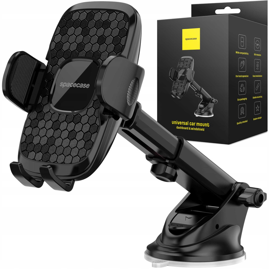 Spacecase Auto turētājs SC13 Ghost Dash/Windshield melns